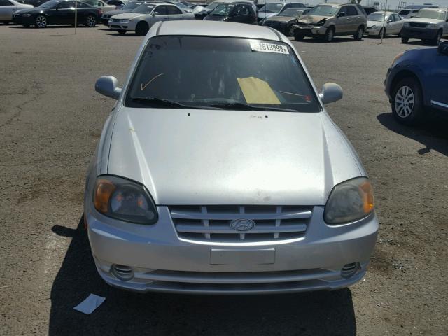 KMHCG35C43U274517 - 2003 HYUNDAI ACCENT GL SILVER photo 9