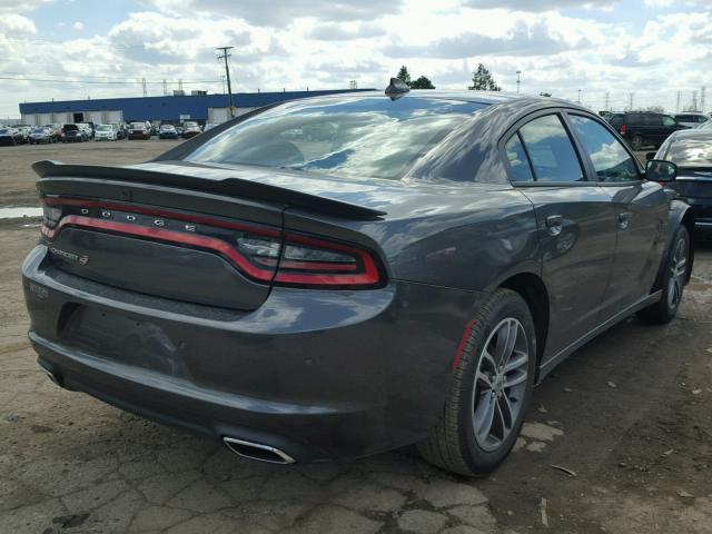 2C3CDXJG8JH231123 - 2018 DODGE CHARGER GT GRAY photo 4