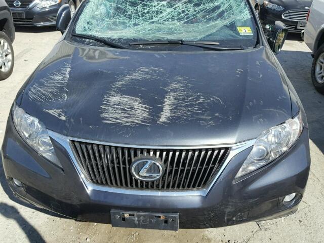 2T2BK1BA1BC103141 - 2011 LEXUS RX 350 GRAY photo 7