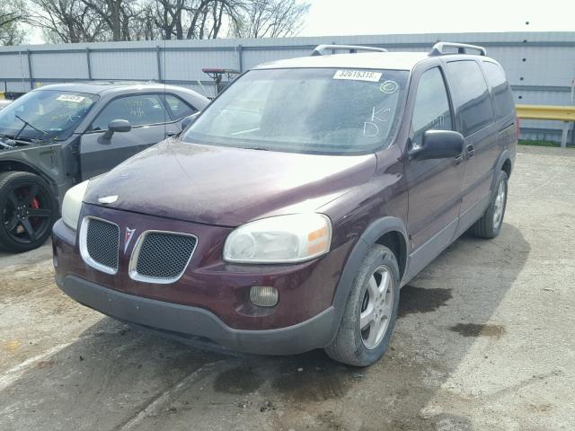 1GMDX33L46D229539 - 2006 PONTIAC MONTANA SV BURGUNDY photo 2