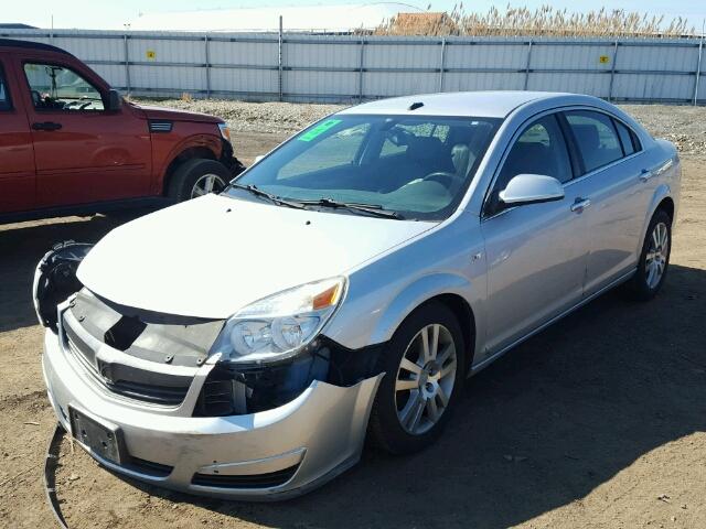 1G8ZV57B19F156890 - 2009 SATURN AURA XR SILVER photo 2