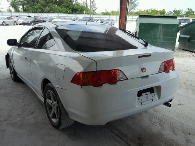 JH4DC54882C035066 - 2002 ACURA RSX WHITE photo 3