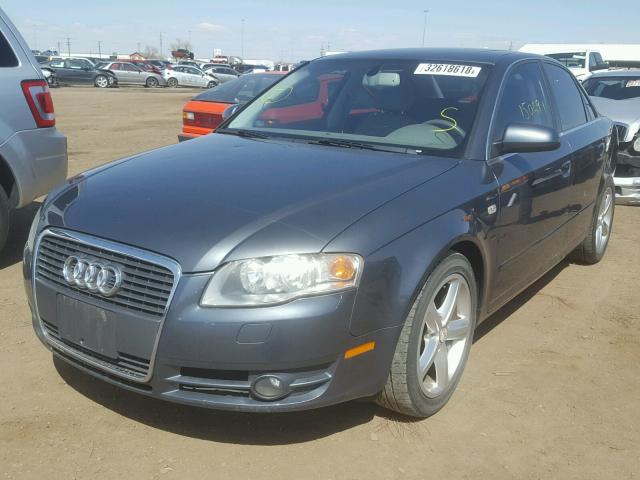 WAUDF78E26A112226 - 2006 AUDI A4 2.0T QU GRAY photo 2