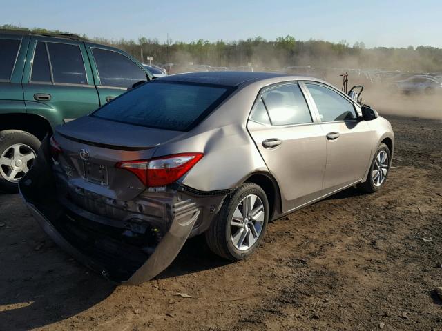 5YFBPRHEXFP253303 - 2015 TOYOTA COROLLA EC GRAY photo 4