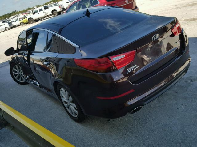 5XXGN4A7XFG386288 - 2015 KIA OPTIMA EX MAROON photo 3