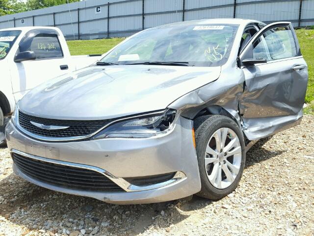 1C3CCCAB3FN713397 - 2015 CHRYSLER 200 LIMITE GRAY photo 2