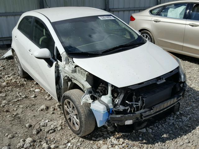 KNADN5A3XD6239760 - 2013 KIA RIO EX WHITE photo 1