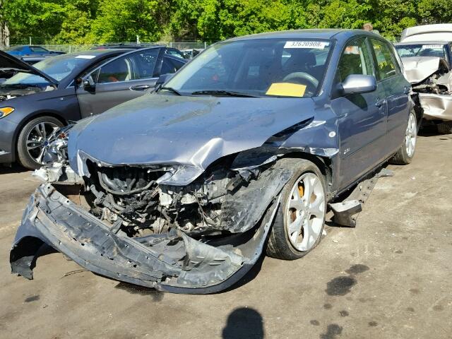 JM1BK343881861182 - 2008 MAZDA 3 HATCHBAC GRAY photo 2