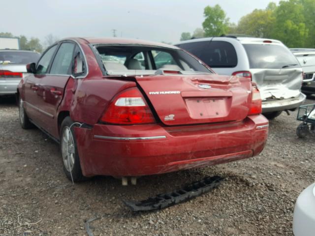 1FAFP24146G148985 - 2006 FORD FIVE HUNDR RED photo 3