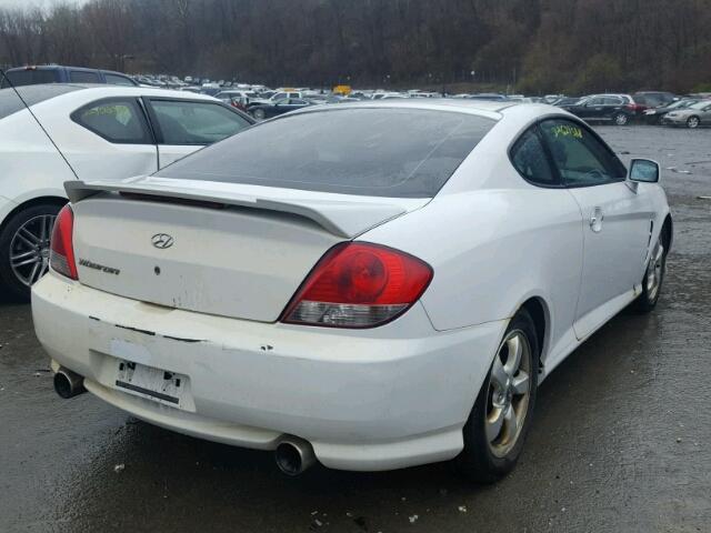 KMHHM65DX6U221575 - 2006 HYUNDAI TIBURON GS WHITE photo 4