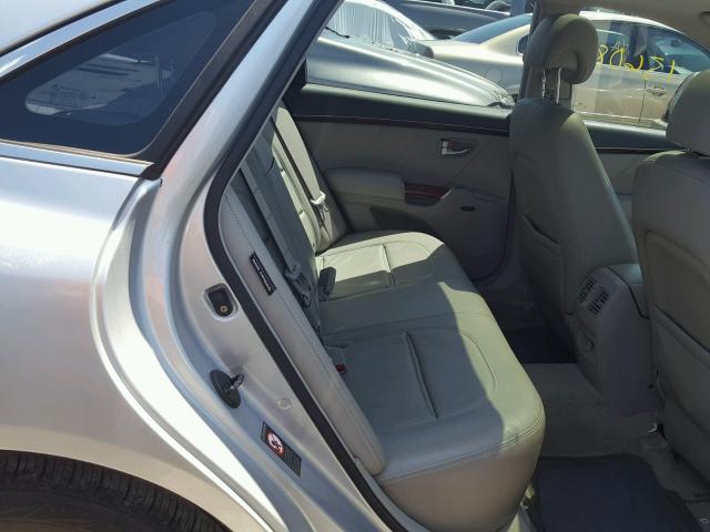 KMHFC46F37A207390 - 2007 HYUNDAI AZERA SE SILVER photo 6