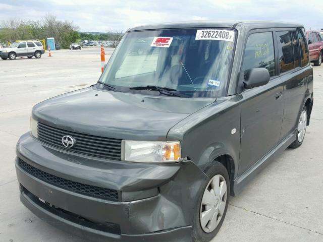 JTLKT324464037821 - 2006 TOYOTA SCION XB GREEN photo 2