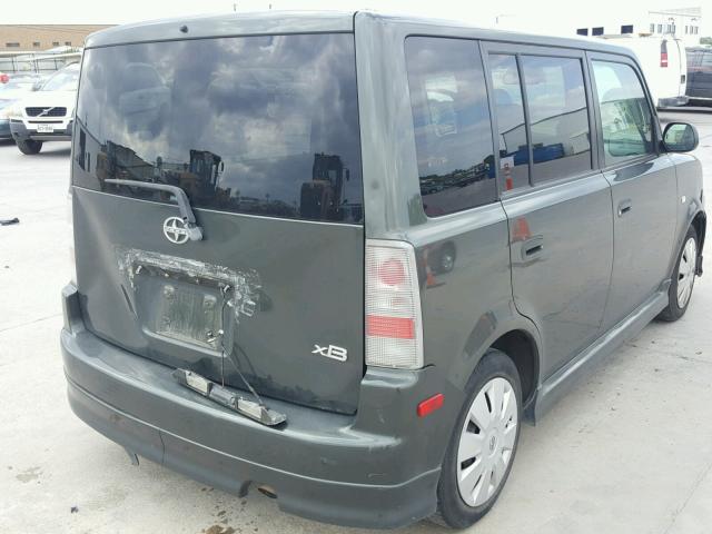 JTLKT324464037821 - 2006 TOYOTA SCION XB GREEN photo 4