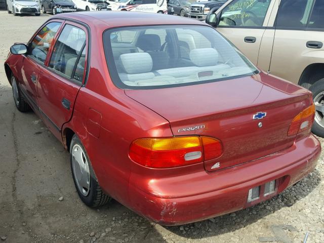 1Y1SK52802Z413694 - 2002 CHEVROLET GEO PRIZM 红色 照片 3