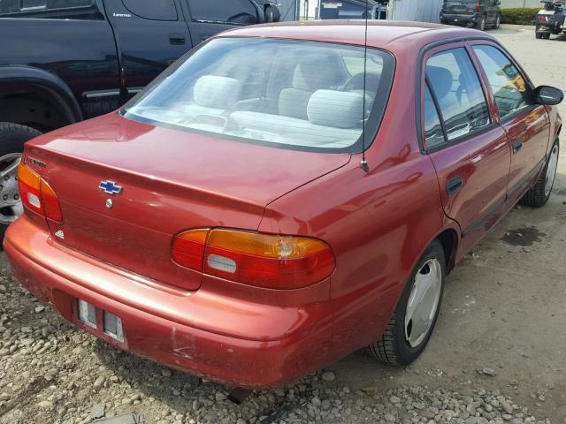 1Y1SK52802Z413694 - 2002 CHEVROLET GEO PRIZM 红色 照片 4