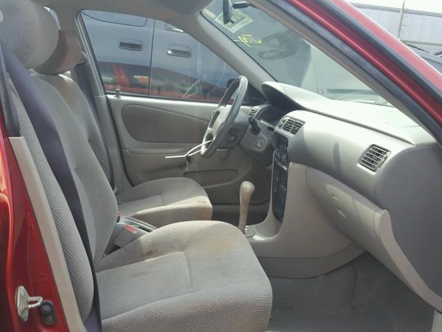 1Y1SK52802Z413694 - 2002 CHEVROLET GEO PRIZM 红色 照片 5