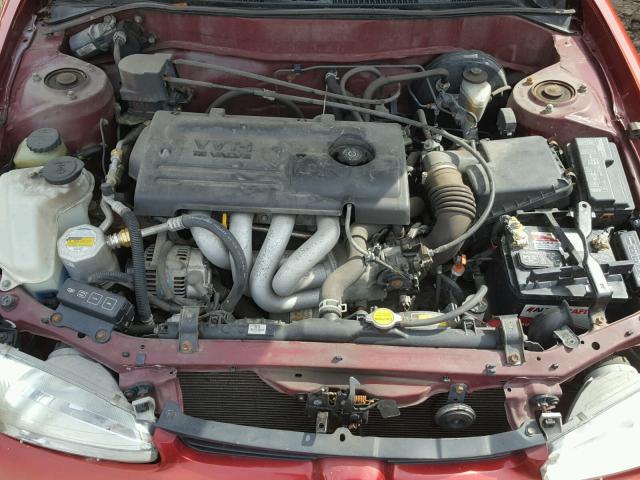1Y1SK52802Z413694 - 2002 CHEVROLET GEO PRIZM 红色 照片 7