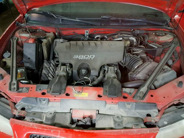1G2WP12K3XF285198 - 1999 PONTIAC GRAND PRIX RED photo 7