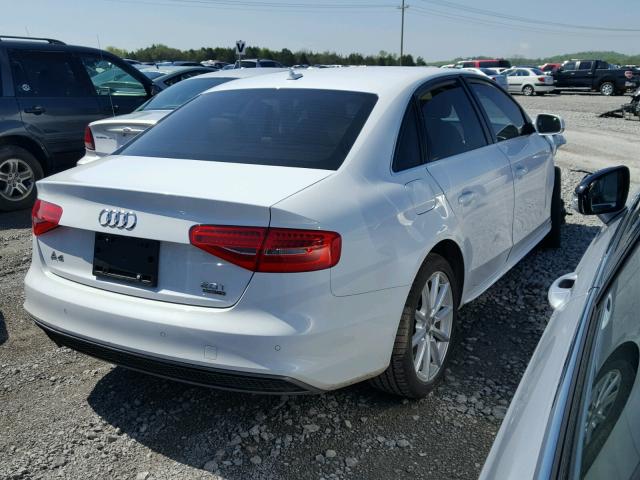 WAUFFAFL5GA004871 - 2016 AUDI A4 PREMIUM WHITE photo 4