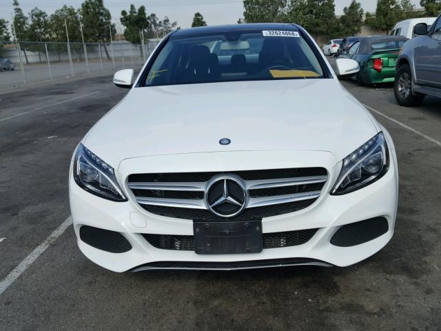 55SWF4KB5FU042865 - 2015 MERCEDES-BENZ C 300 4MAT WHITE photo 9