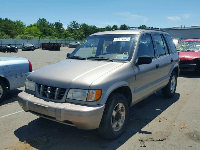 KNDJA723415018913 - 2001 KIA SPORTAGE TAN photo 2