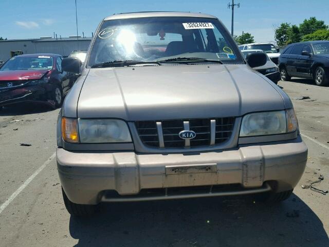 KNDJA723415018913 - 2001 KIA SPORTAGE TAN photo 9