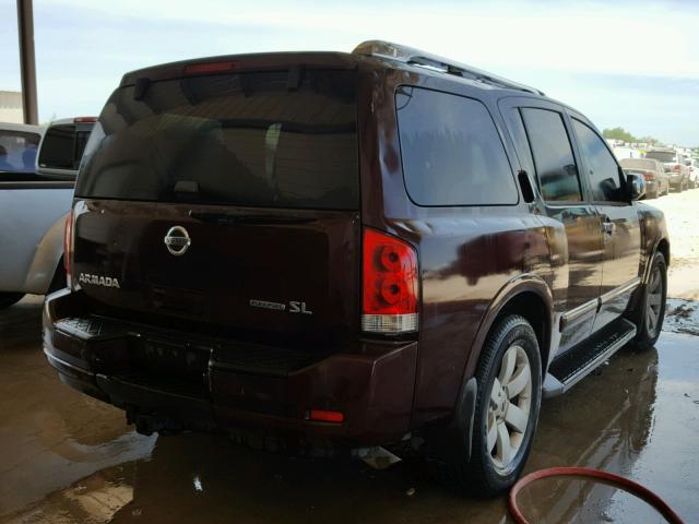 5N1BA0NDXDN612146 - 2013 NISSAN ARMADA SV MAROON photo 4