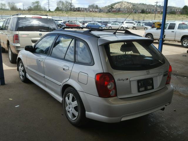 JM1BJ246721474587 - 2002 MAZDA PROTEGE PR SILVER photo 3