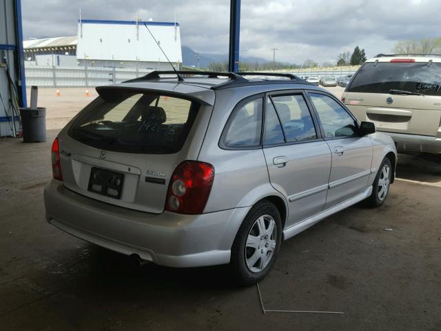 JM1BJ246721474587 - 2002 MAZDA PROTEGE PR SILVER photo 4