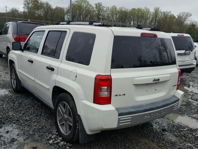 1J8FF48W97D286208 - 2007 JEEP PATRIOT LI WHITE photo 3