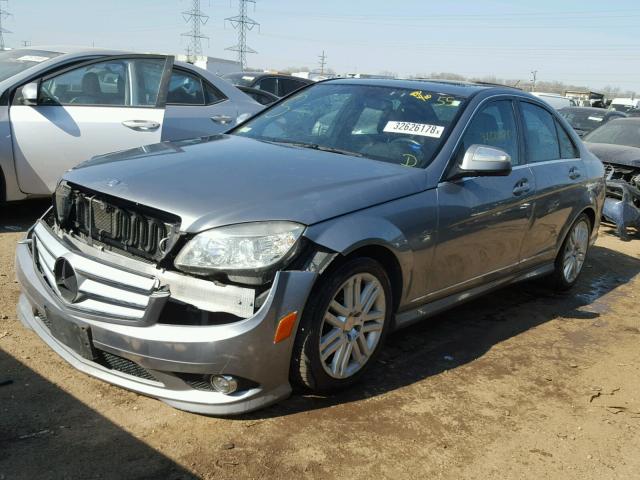 WDDGF81X48F051779 - 2008 MERCEDES-BENZ C 300 4MAT GRAY photo 2