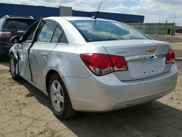 1G1PC5SB0E7366565 - 2014 CHEVROLET CRUZE LT SILVER photo 3