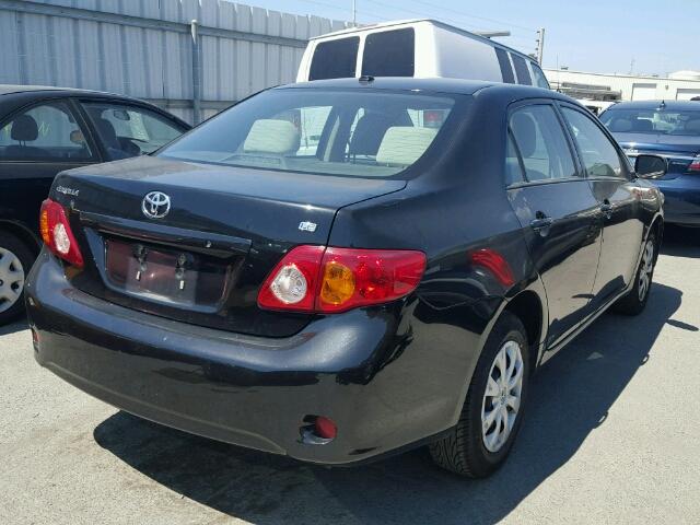 2T1BU4EE5AC482044 - 2010 TOYOTA COROLLA BA BLACK photo 4