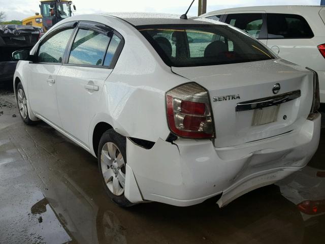 3N1AB6AP4AL638711 - 2010 NISSAN SENTRA 2.0 WHITE photo 3