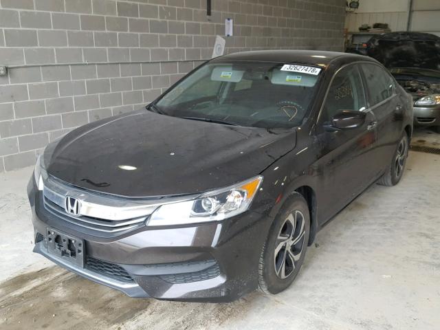 1HGCR2F30GA159185 - 2016 HONDA ACCORD LX GRAY photo 2