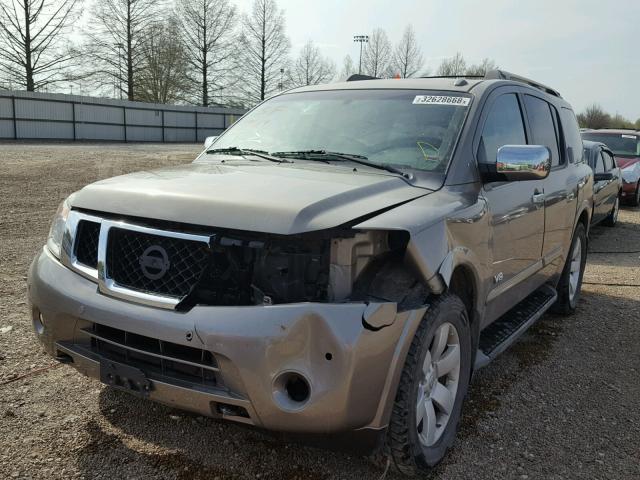 5N1BA08CX8N604346 - 2008 NISSAN ARMADA SE GOLD photo 2