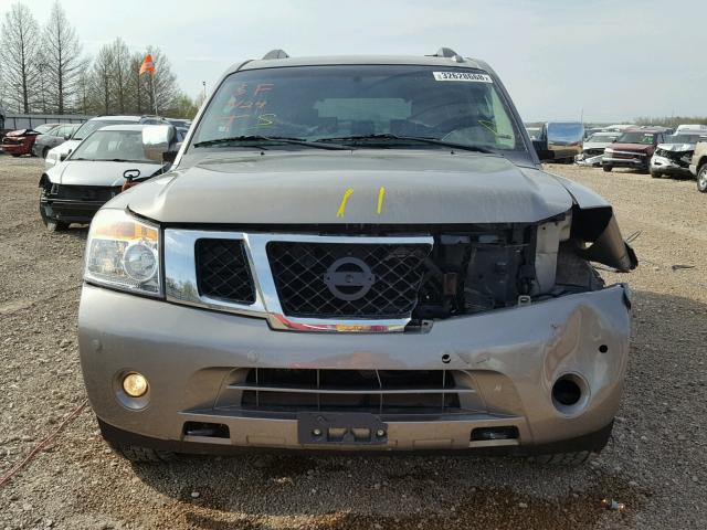 5N1BA08CX8N604346 - 2008 NISSAN ARMADA SE GOLD photo 7