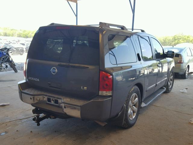 5N1AA08A15N717477 - 2005 NISSAN ARMADA SE CHARCOAL photo 4