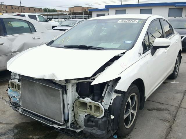 2HGFB2F74FH513066 - 2015 HONDA CIVIC SE WHITE photo 2