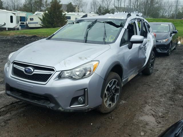 JF2GPADC5HH242348 - 2017 SUBARU CROSSTREK SILVER photo 2