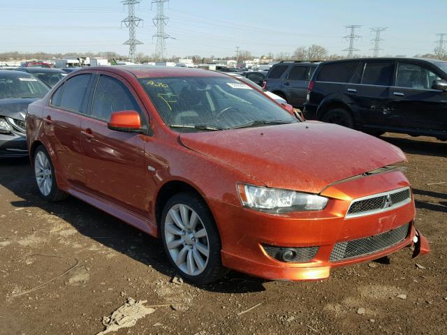 JA32U8FW9BU018708 - 2011 MITSUBISHI LANCER GTS ORANGE photo 1