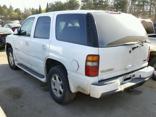 1GKEK63U92J107826 - 2002 GMC DENALI WHITE photo 3