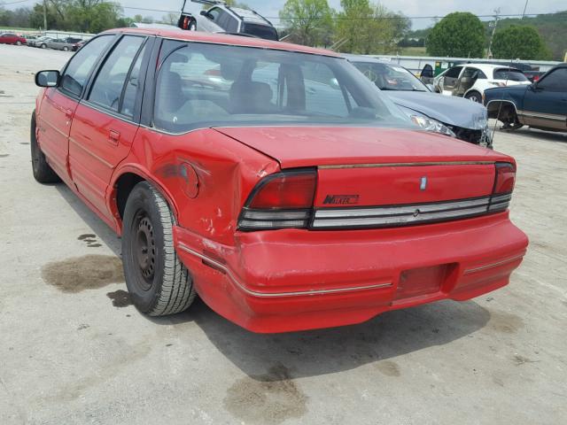 1G3WH54T5PD314878 - 1993 OLDSMOBILE CUTLASS SU RED photo 3