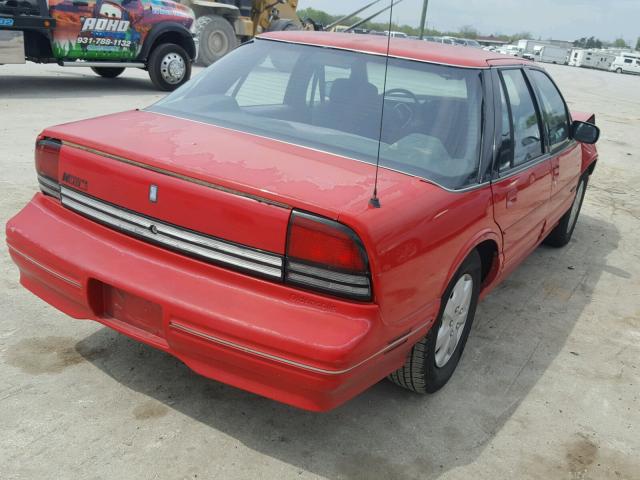 1G3WH54T5PD314878 - 1993 OLDSMOBILE CUTLASS SU RED photo 4