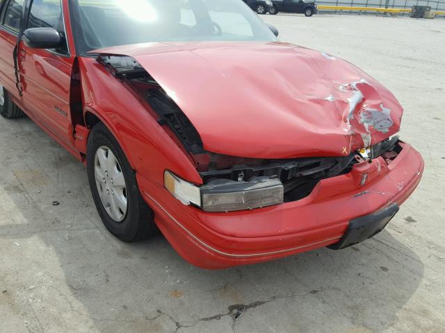 1G3WH54T5PD314878 - 1993 OLDSMOBILE CUTLASS SU RED photo 9