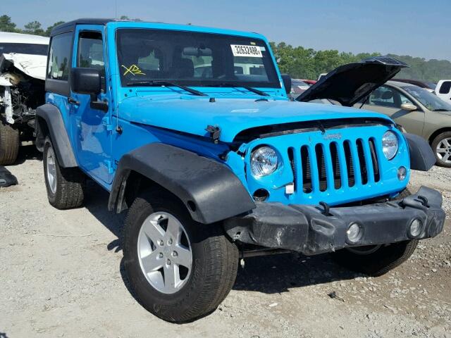 1C4AJWAG4HL678826 - 2017 JEEP WRANGLER S BLUE photo 1