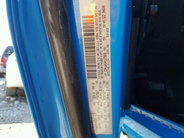 1C4AJWAG4HL678826 - 2017 JEEP WRANGLER S BLUE photo 10