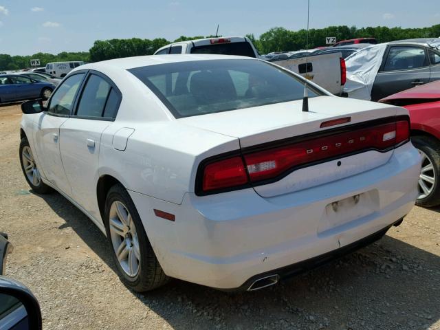 2B3CL1CG2BH565403 - 2011 DODGE CHARGER PO WHITE photo 3