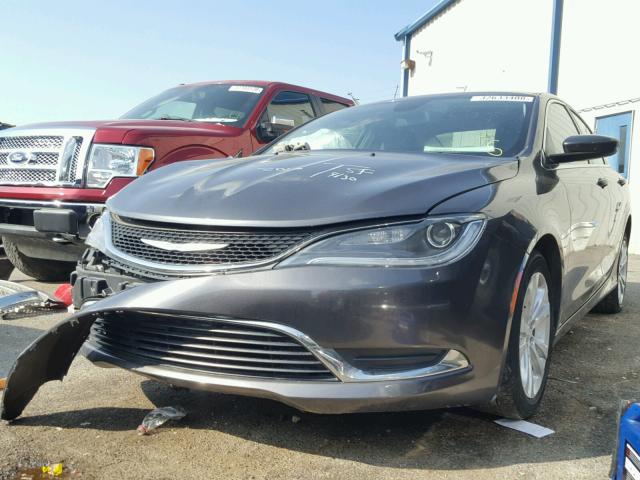 1C3CCCAB6GN167082 - 2016 CHRYSLER 200 LIMITE GRAY photo 2