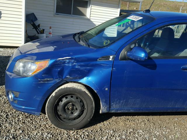 KL2TD66E79B671662 - 2009 PONTIAC G3 BLUE photo 9